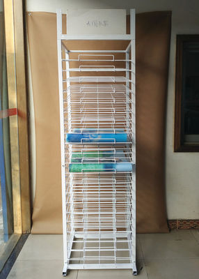 Brochure Paper Sorting Rack RAL Color Supermarket Display Racks 40kg Capcacity