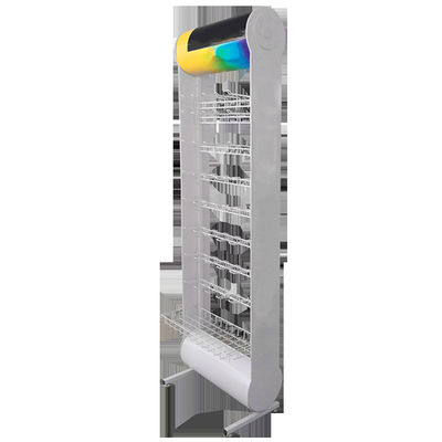 Modern Style Custom White Color Battery Display Rack 600*355*2030mm