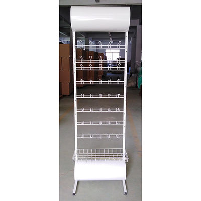 Modern Style Custom White Color Battery Display Rack 600*355*2030mm