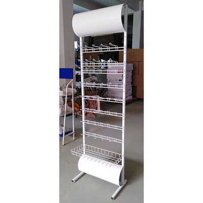 Modern Style Custom White Color Battery Display Rack 600*355*2030mm
