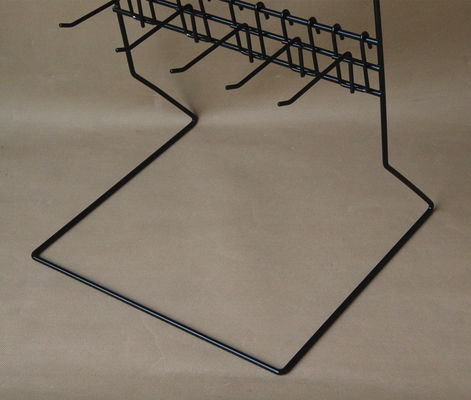 Customized Logo Metal W550mm Battery Retail Display Rack For Countertop
