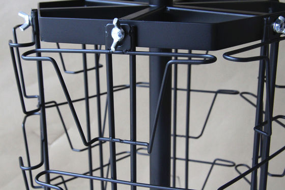 RAL Color Stationery Metal Magazine Display Rack , Magazine Display Holder HongChuang