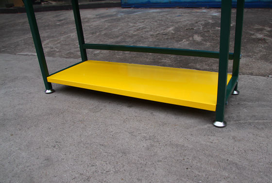 Yellow Color TUV Certificate Lubricant Display Rack Four Tiers