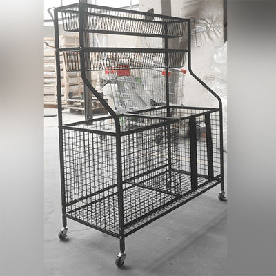 42inch Height 36inch Length Sports Equipment Organizer Rack With Baskets And Hooks