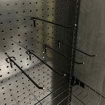 Black Color D500mm H2000mm Display Rack Stand For Storage