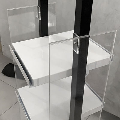 High End 30cm Depth 100cm Height Grocery Display Shelves For Cosmetic