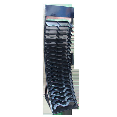 575mm Length 700mm Width Tile Sample Display Rack , Ceramic Tile Display Racks Black