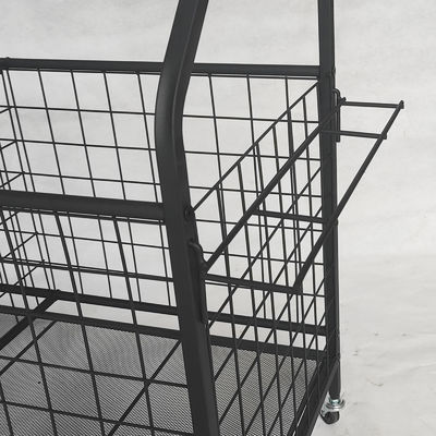 Removable Black Sports Equipment Storage Rack For Ball Medicine