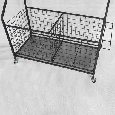 Removable Black Sports Equipment Storage Rack For Ball Medicine