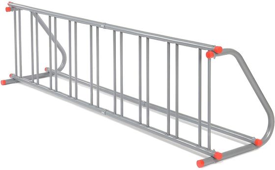 Floor Stand 9 Bicycle Storage Organizer 111" L All Steel Grid Rack Powder Coated
