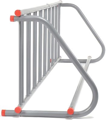 Floor Stand 9 Bicycle Storage Organizer 111" L All Steel Grid Rack Powder Coated
