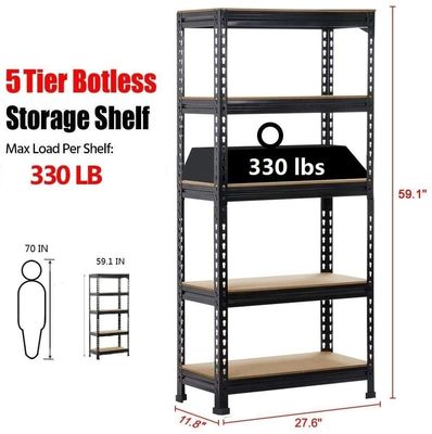3 Pack Heavy Duty 5 Tier Warehouse Storage Shelves Garage Shelving Unit Adjustable 59&quot; H