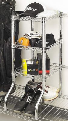 TUV Golf Equipment Organizer Rack Heavy Duty Steel Wire Shelf