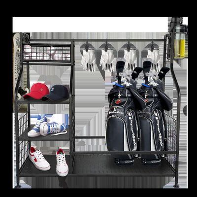 100kg / layer Hook golf bag organizer for garage Custom Color