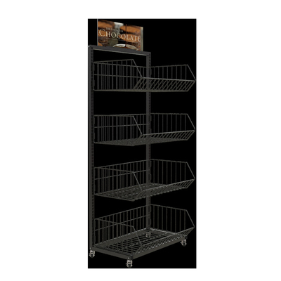 4 Tires Vegetable Basket Kitchen Stand Rack Display Cabinet Grocery Store Shelving