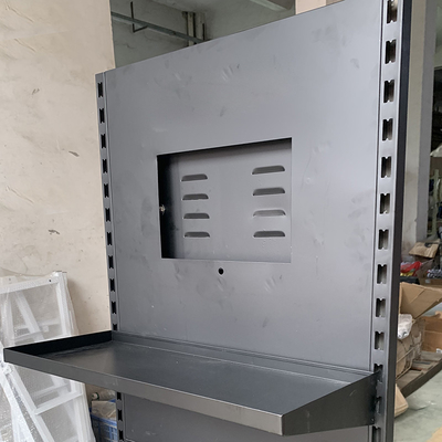 Modern 3 Tiers TV Pegboard Display Rack Showroom Display Shelves