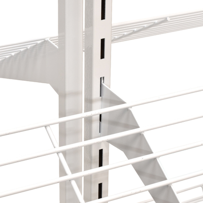 Double Sided Merchandiser Display Rack With 12 Shelves  3" Casters