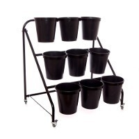OEM Wedding Home Garden 3 Tier Flower Display Stand Flower Pot Shelf