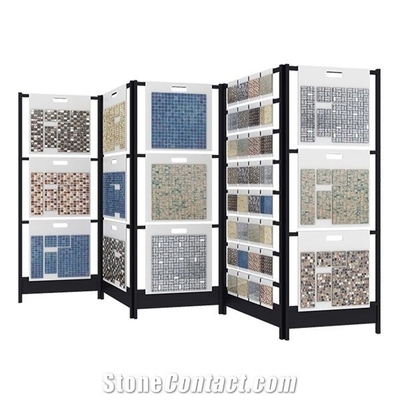 ODM Floor Tile Display Rack For Exhibition Fair Ceramic Tile Sample Display Board Stand