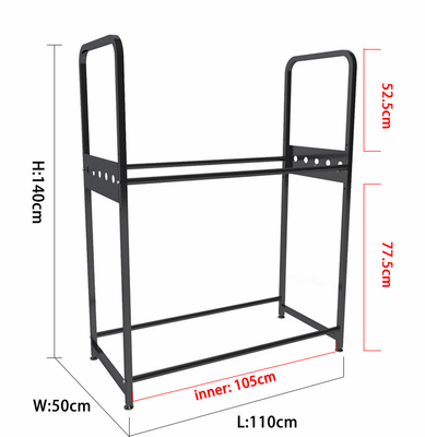 Two Tiers Tire Stacking Rack Shop Truck Motorcycle Car Tire Stand With Wheels