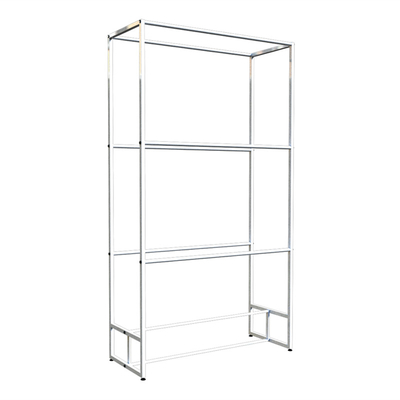 White 3 Tiers Fabric Sample Display Rack Fabric Store Display Stand
