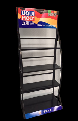 Customized Display Holder auto metal engine oil display racks  Mobil one engine oil display rack storage stand rack