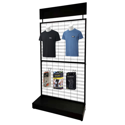 Supermarket sports equipment display rack  Display Shelving With Hook